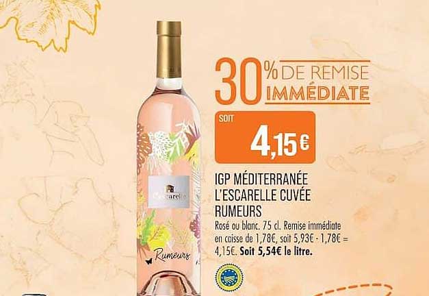 30% DE REMISE IMMÉDIATE