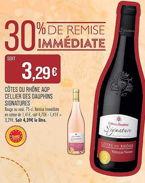 30% DE REMISE IMMÉDIATE