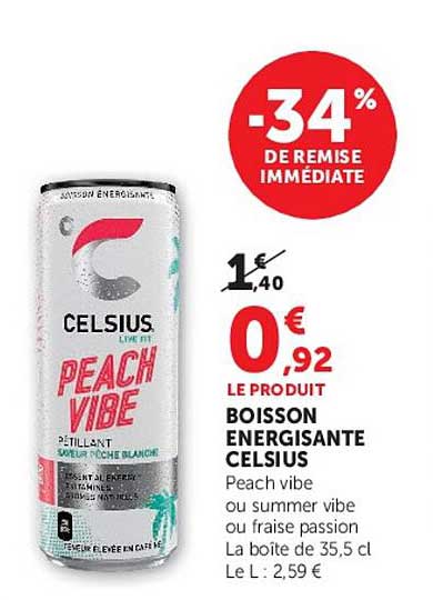 -34% DE REMISE IMMÉDIATE