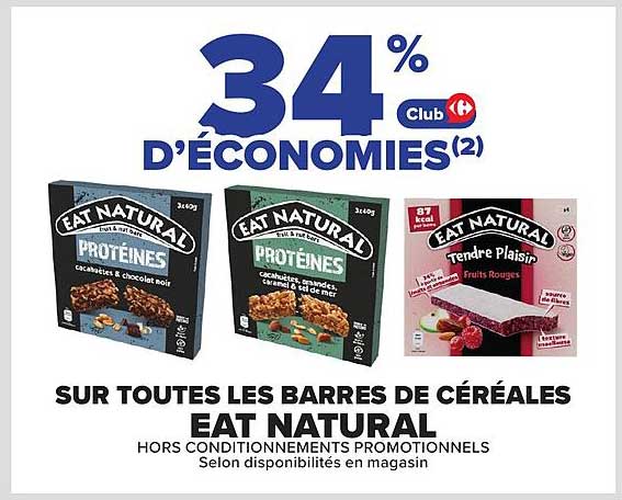 34% D'ÉCONOMIES(2) Club Carrefour
