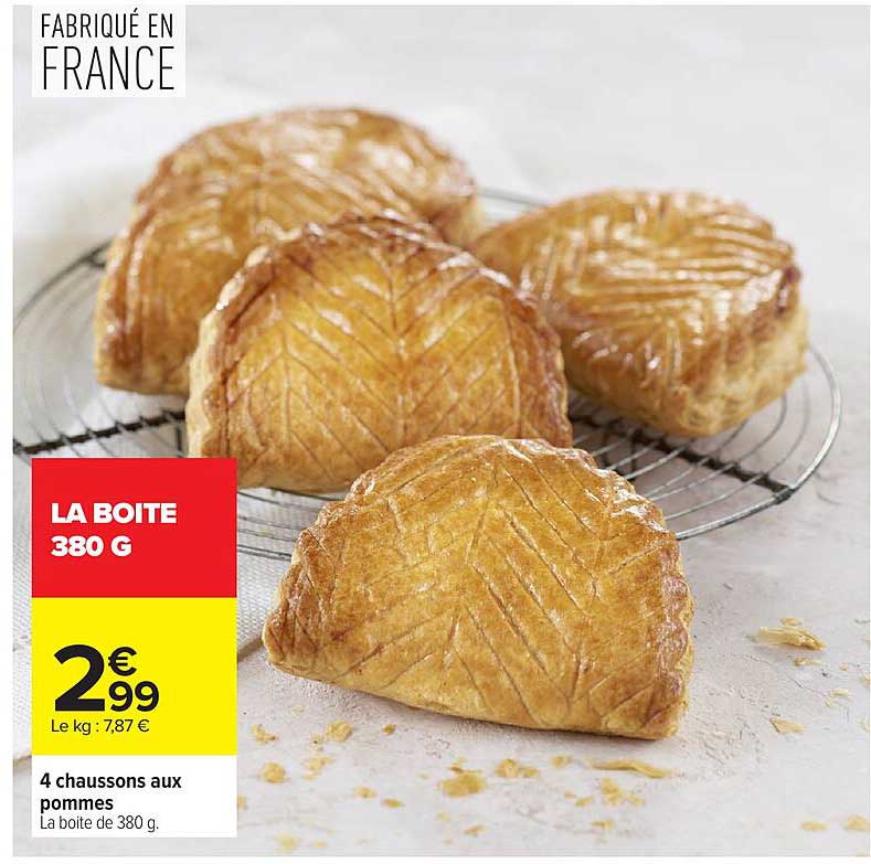 4 chaussons aux pommes