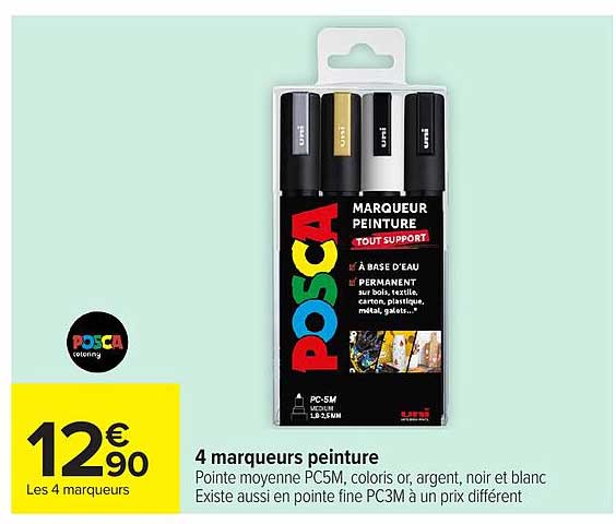 4 marqueurs peinture