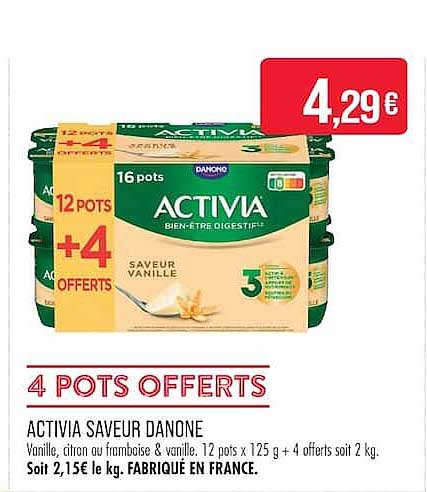 4 POTS OFFERTS