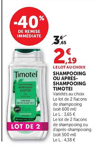 -40% DE REMISE IMMÉDIATE