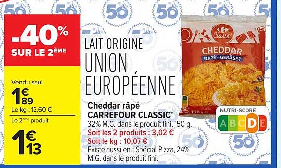 -40% SUR LE 2ÈME