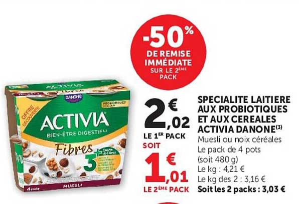 -50% DE REMISE IMMÉDIATE SUR LE 2ÈME PACK