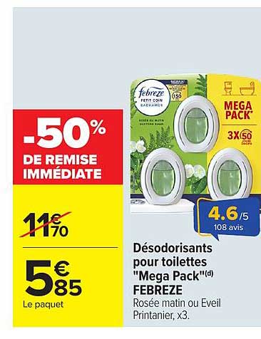 -50% DE REMISE IMMÉDIATE