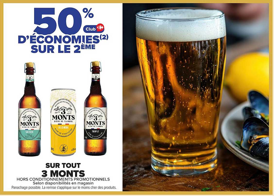 50% D’ÉCONOMIES(2) SUR LE 2ÈME
