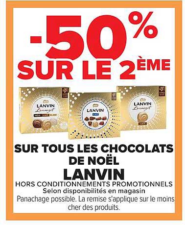 -50% SUR LE 2ÈME