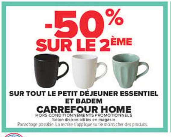 -50% SUR LE 2ÈME