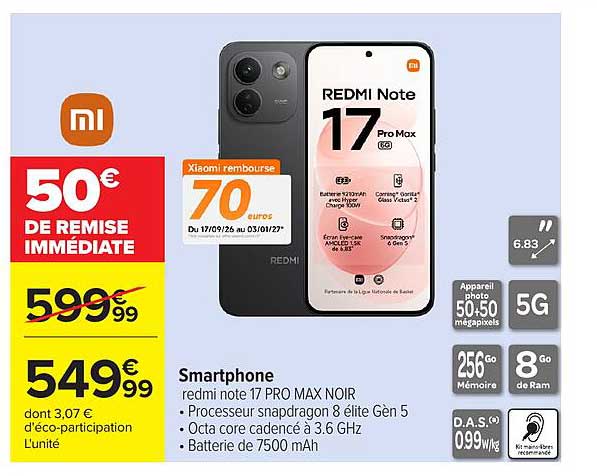 50€ DE REMISE IMMÉDIATE