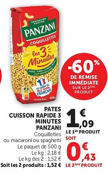 -60% de remise immédiate sur le 2e produit