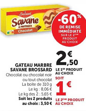 -60% DE REMISE IMMÉDIATE SUR LE 2ÈME PRODUIT AU CHOIX