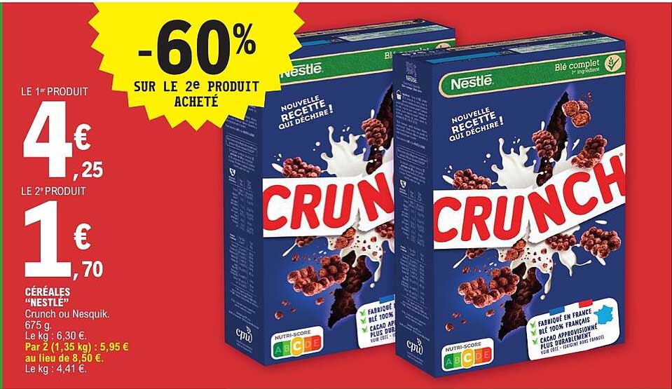 -60% SUR LE 2e PRODUIT ACHETÉ