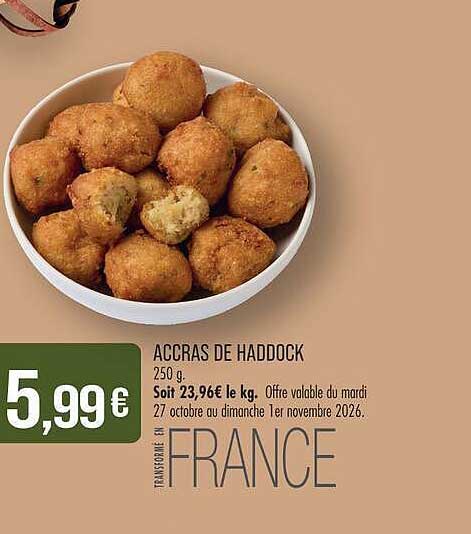 ACCRAS DE HADDOCK 250 g