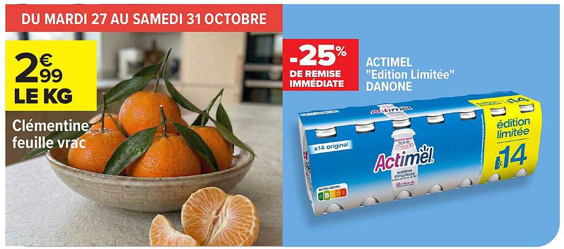 ACTIMEL "Edition Limitée" DANONE