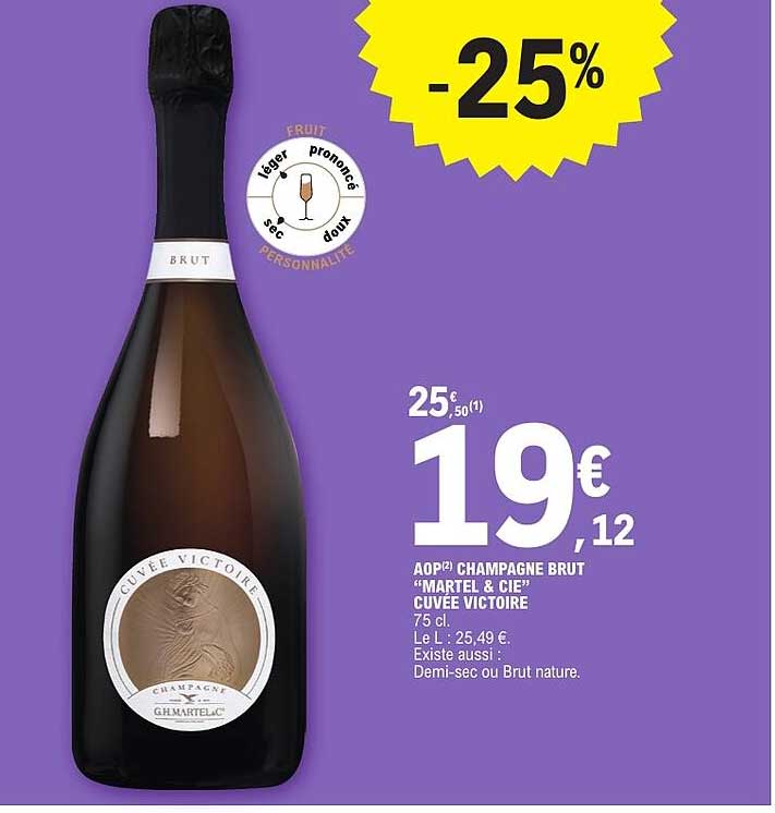 AOP CHAMPAGNE BRUT “MARTEL & Cie” CUVÉE VICTOIRE