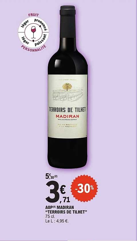 AOP MADIRAN "TERROIRS DE TILHET"
