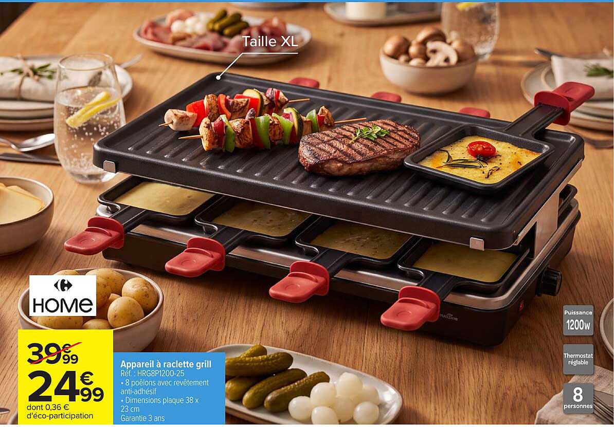 Appareil à raclette grill
