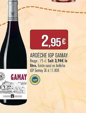 ARDÈCHE IGP GAMAY