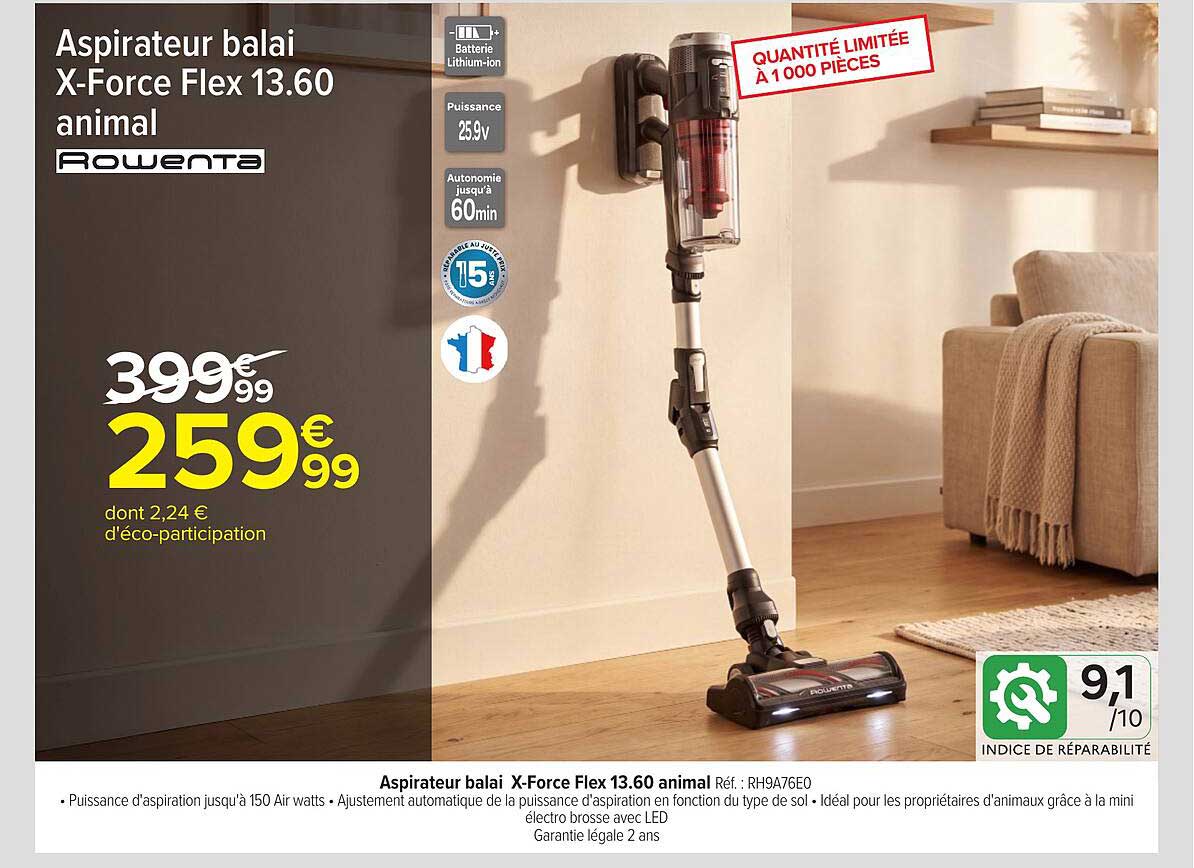 Aspirateur balai X-Force Flex 13.60 animal