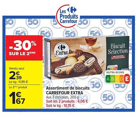 Assortiment de biscuits CARREFOUR EXTRA