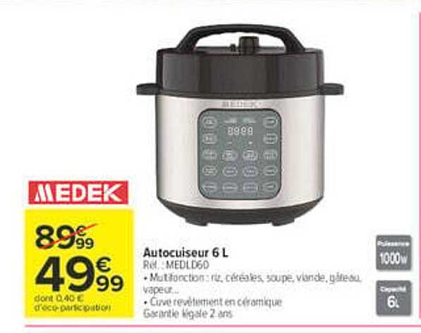 Autocuiseur 6 L