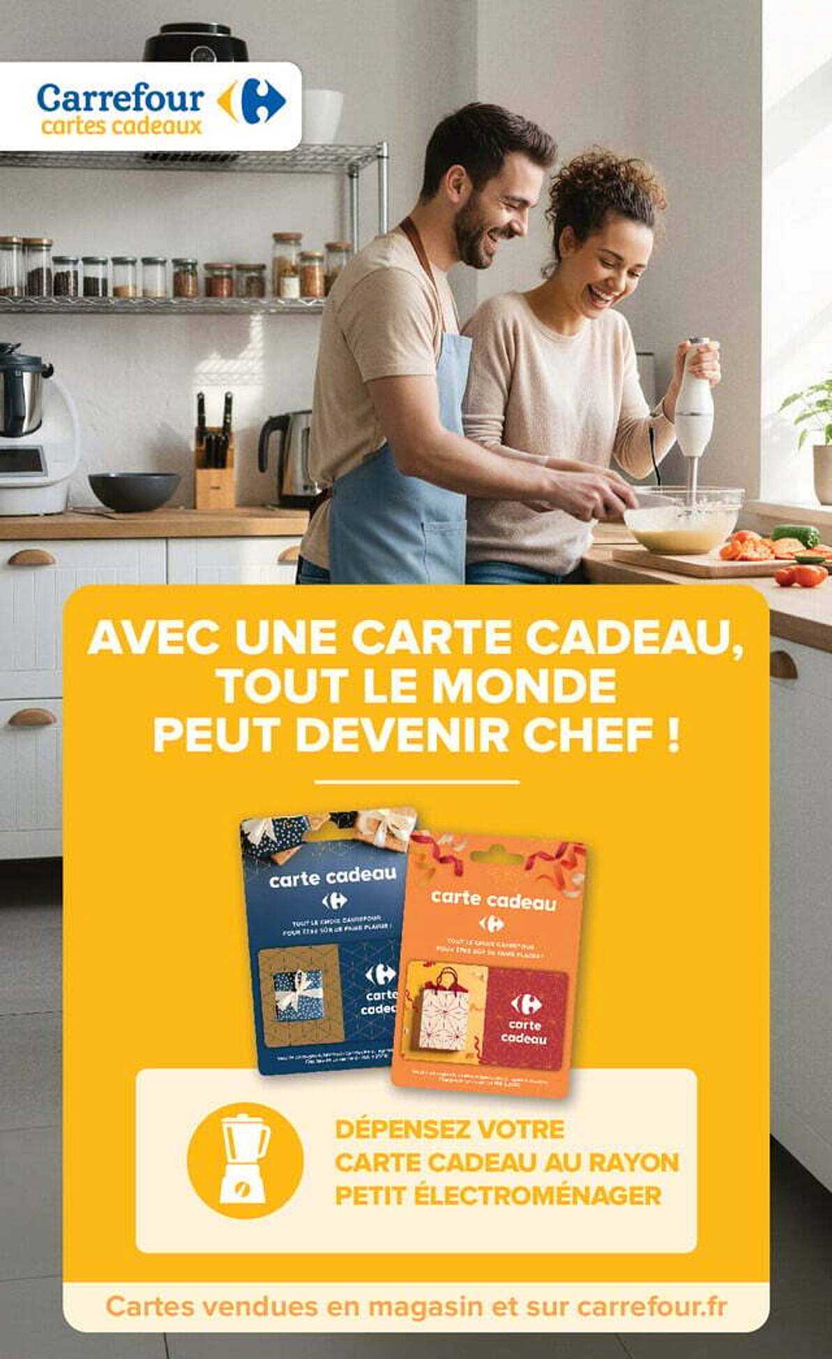 AVEC UNE CARTE CADEAU, TOUT LE MONDE PEUT DEVENIR CHEF !