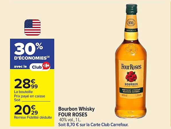 Bourbon Whisky FOUR ROSES