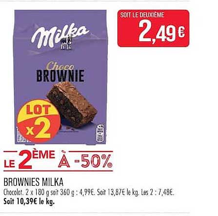 Brownies Milka