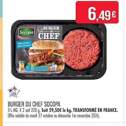 BURGER DU CHEF SOCOPA