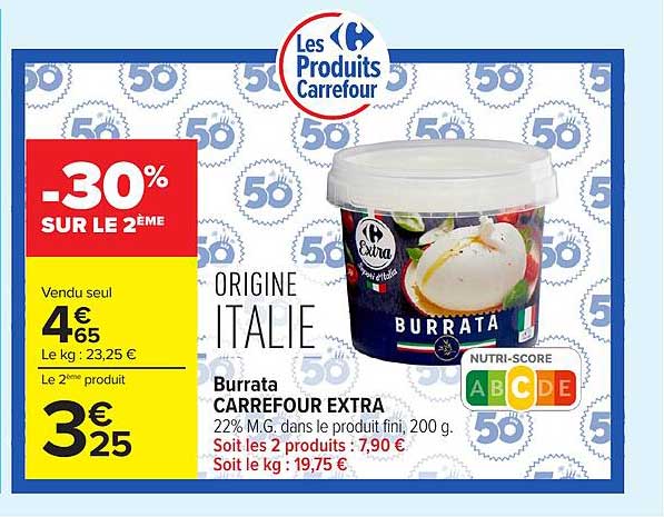 Burrata Carrefour Extra