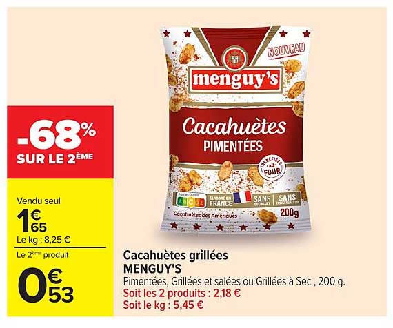 Cacahuètes grillées MENGUY'S