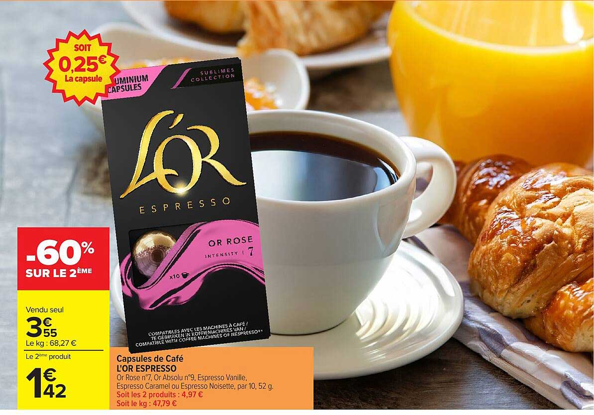Capsules de Café L'OR ESPRESSO