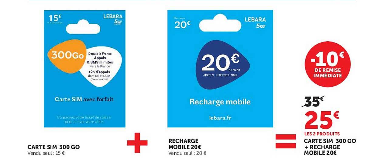 CARTE SIM 300 GO
