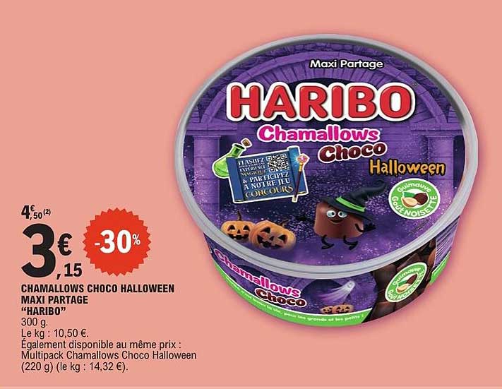 CHAMALLOWS CHOCO HALLOWEEN MAXI PARTAGE "HARIBO"