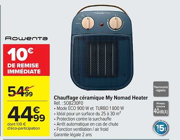 Chauffage céramique My Nomad Heater