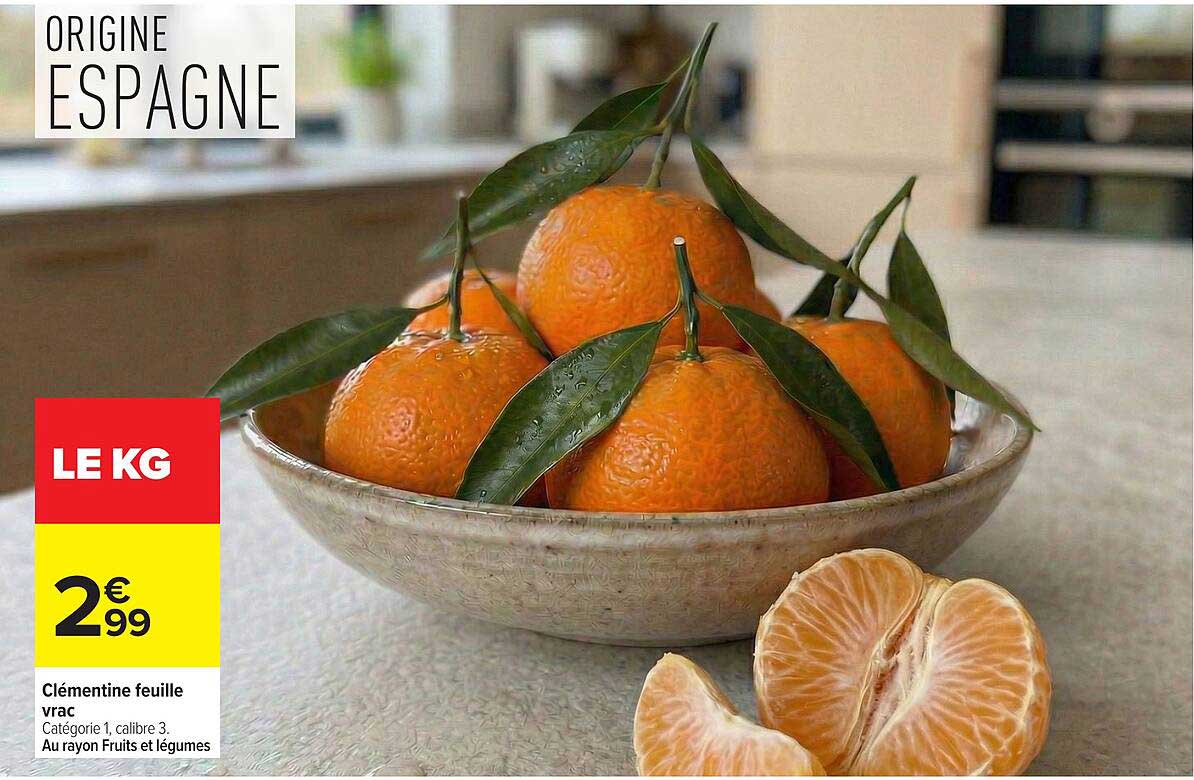 Clémentine feuille vrac