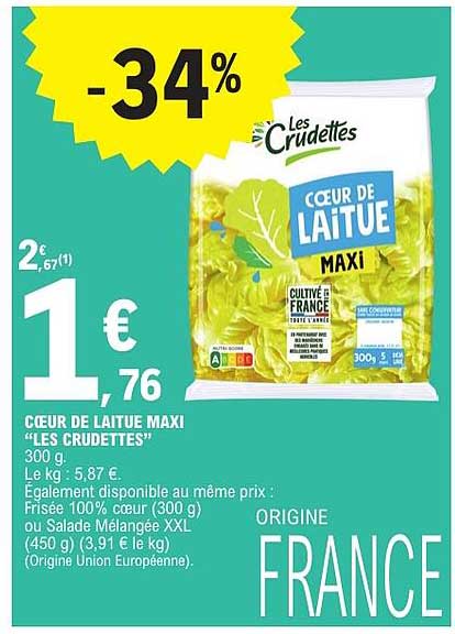 COEUR DE LAITUE MAXI “LES CRUDETTES”