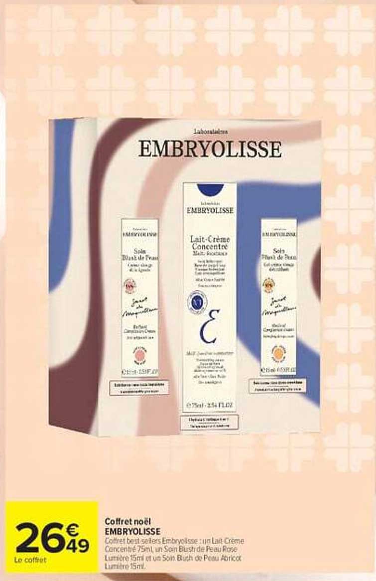 Coffret noël EMBRYOLISSE