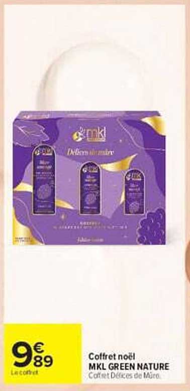 Coffret noel MKL GREEN NATURE Coffret Délices de Mûre.