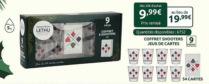 COFFRET SHOOTERS JEU DE CARTES