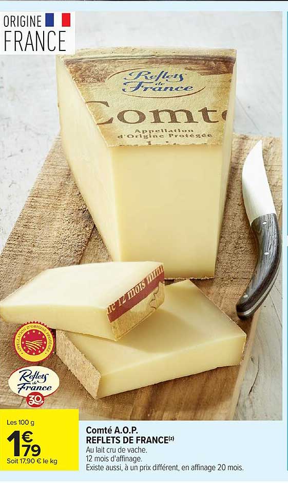 Comté A.O.P. REFLETS DE FRANCE