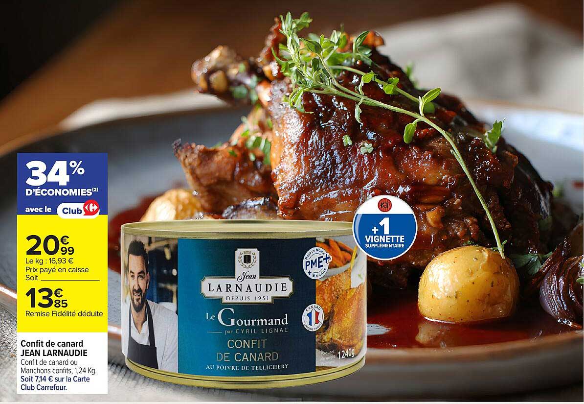 Confit de canard JEAN LARNAUDIE