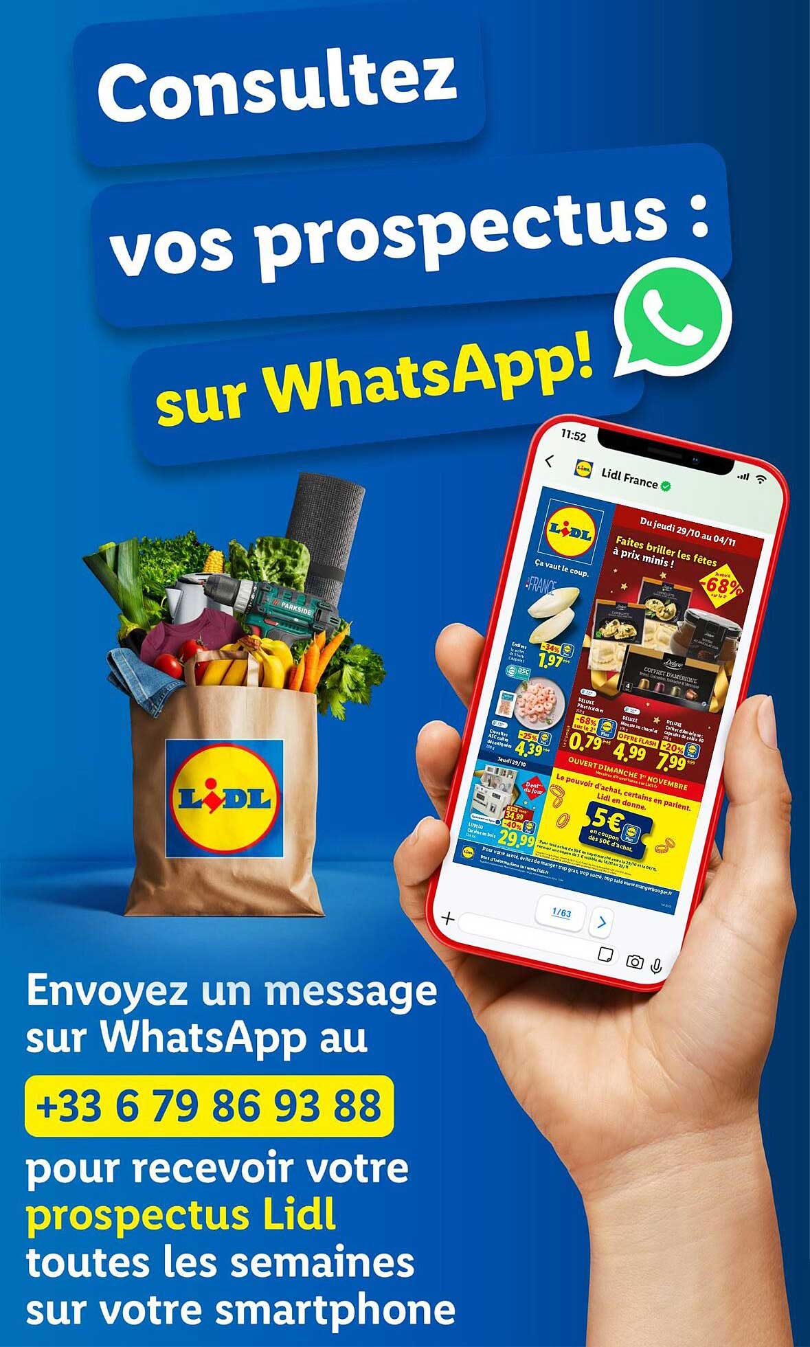 Consultez vos prospectus : sur WhatsApp!
