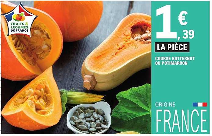 COURGE BUTTERNUT OU POTIMARRON