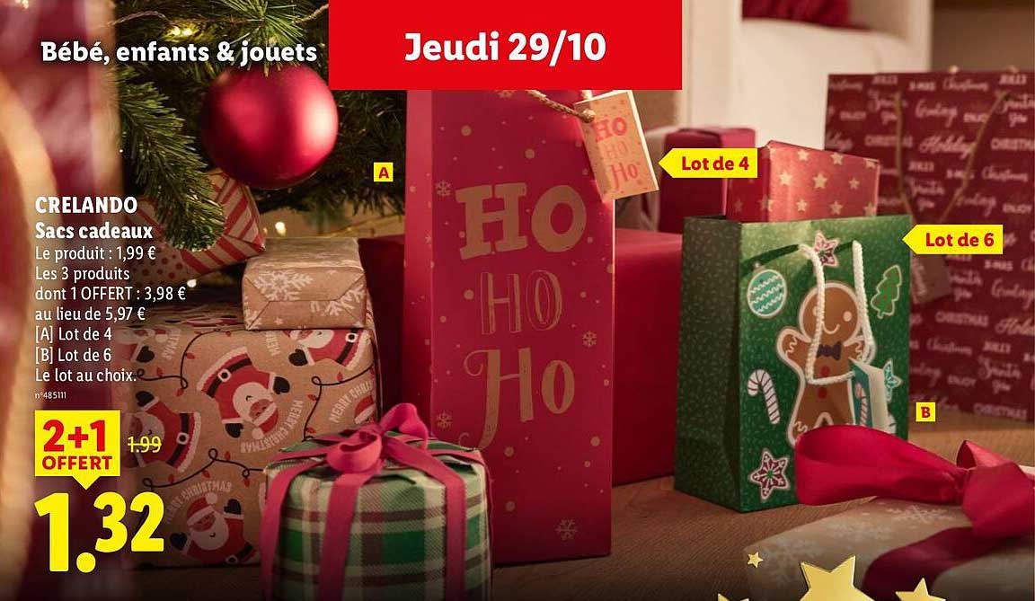 CRELANDO Sacs cadeaux
