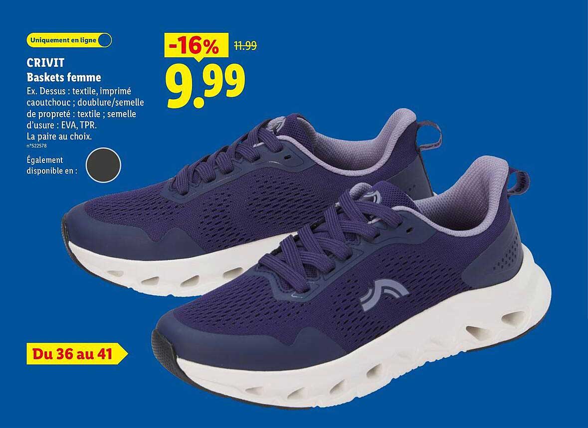CRIVIT Baskets femme