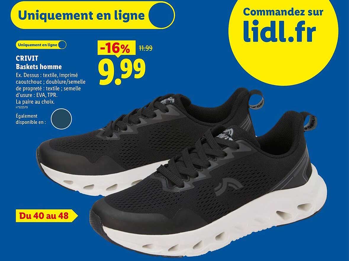 CRIVIT Baskets homme