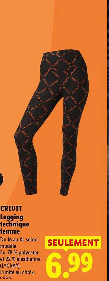 CRIVIT Legging technique femme